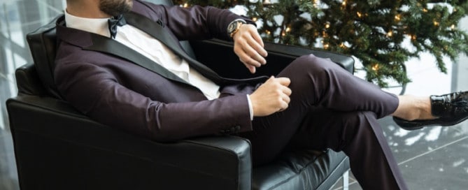 Man Dressed Up For Holiday Party