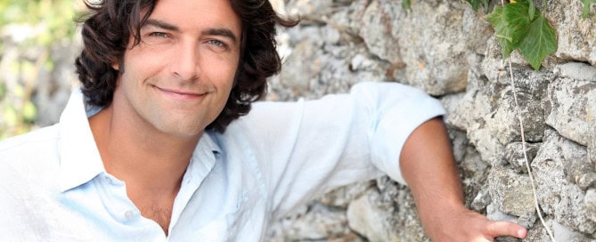 Man with long luscious hair