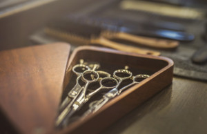 Professional barbers equipment.