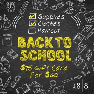 Back to School 188 Salons Promo